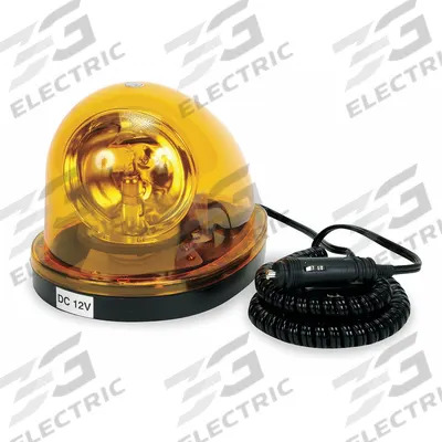 APPROVED VENDOR Beacon Light: Rotating Beacon, Amber, 5 3/4 in Overall Wd - Vehicle Rotating Beacons