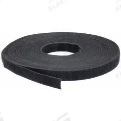 VELCRO BRAND Perforated Back to Back Strap: 75 ft Lg, 0.5 in Wd, 50 lb Tensile Strength, Black (MPN .500X12K1WP/25). Key specifications — Material: Nylon; Color: Black.