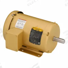 BALDOR General Purpose Motor: Rigid Base Mount, Totally Enclosed Fan Cooled, 1 1/2 hp, 1,760 RPM (MPN EM3554T). Key specifications — Brand: BALDOR; Nameplate Voltage @ 60 Hz: 208-230/460V AC; Full Load Current @ 60 Hz: 4.4/2.2 A; Nameplate RPM @ 60 Hz: 1,760 RPM; Motor Enclosure: TEFC.