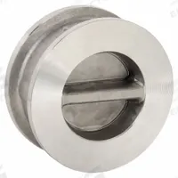 KECKLEY Check Valve: Double Disc, Inline Valve Body, 4 in Pipe Size, Wafer, CF8M Stainless Steel (MPN DD2R-36-364IX-400). Key specifications — Brand: KECKLEY.