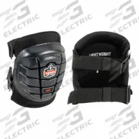 PROFLEX BY ERGODYNE Knee Pad: Universal, 2 Straps, Clip, 1 PR (MPN 357). Key specifications — Cap Material: Rubber; Color: Black; Pad Material: Foam; Strap Material: Elastic; Brand: PROFLEX BY ERGODYNE; Closure: Clip; Features: Short Cap; Latex Content: Contains Latex.
