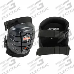 PROFLEX BY ERGODYNE Knee Pad: Universal, 2 Straps, Clip, 1 PR (MPN 357). Key specifications — Cap Material: Rubber; Color: Black; Pad Material: Foam; Strap Material: Elastic; Brand: PROFLEX BY ERGODYNE; Closure: Clip; Features: Short Cap; Latex Content: Contains Latex.