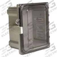 WIEGMANN Enclosure: Polycarbonate, 20 in x 16 in x 8 in, NEMA 1/12/3R/4/4X, Clear Cover, Hinged (MPN HW-PCC201608CHQR). Key specifications — Brand: WIEGMANN; Closure Method: Padlock Hasp; Enclosure Material: Polycarbonate; Knockouts: Not Included.