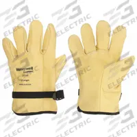 SALISBURY Electrical-Insulating Glove Protectors: SALISBURY, For Class 2 Volt Class, Yellow, 1 PR (MPN LP10A/10H). Key specifications — Cuff Style: Gauntlet; Leather Protector Color: Yellow; Thumb Style: Straight.