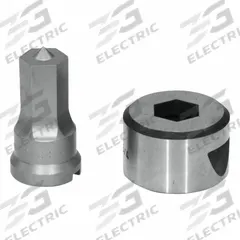 EDWARDS Hex Punch & Die Set: Edwards, 55 ton_65 ton_100 ton_120 ton Compatible Ironworker Size, Hex (MPN ED9-PDH23/32). Key specifications — attr67451: IW55 , IW65 , IW100, IW120; attr67489: Hex; attr67463: 23/32 in; attr67447: ED9-PDH23/32; attr67456: Edwards; attr67443: EDWARDS; attr67472: 23/32 inHex Punch & Die Set.