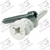 APPROVED VENDOR Wall Anchor Kit: 1 5/8 in Overall Lg, 5/16"-18 Thread Size, Stainless Steel, Plain (MPN ZA0528-KIT). Key specifications — Compatible Material: Drywall; Includes Screw: Yes; Material Grade/Class: Nylon; System of Measurement: Inch; Color: White; Brand: APPROVED VENDOR; Finish Type: Plain.