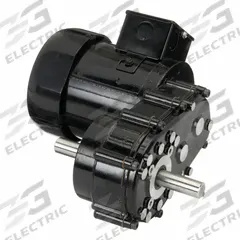 DAYTON AC Gearmotor: Inline, Dual Output Shafts, PSC, TEFC, 12 RPM, 1,100 in-lb Max Torque, CW/CCW (MPN 1L509). Key specifications — Inverter Rated: No; Brand: DAYTON; Full Load Current: 2.4/1.2 A.