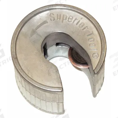 SUPERIOR TOOL Pipe Cutter: 1/2 in – 1/2 in OD Cutting Capacity, Std Wheel Cutter - Metal Tubing Compact Cutters
