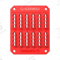 EZ RED Magnetic Bit Holder: Red, 4 in Overall Wd, 6 in Overall Lg, Polymer, Magnetic Bits (MPN EZBIT-R). Key specifications — Material: Polymer; Brand: EZ RED; Color: Red; Mounting Type: Magnetic; For Tool Type: Magnetic Bits; Compatible Manufacturer Model Number: Universal.