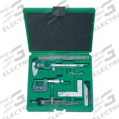 INSIZE Precision Measuring Tool Kit: 6 Pieces, Digital Caliper, Mechanical Outside Micrometer (MPN 5062-E). Key specifications — attr1182219: INSIZE; attr1182229: Digital Caliper; attr1182230: 0 in to 6 in; attr1182232: 0 in to 1 in; attr1182234: No; attr1182252: 1 in; attr1182254: 0 in; attr1182258: (1) Straight Edge.