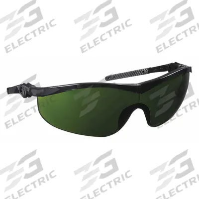 MCR SAFETY Safety Glasses: Scratch-Resistant, Half-Frame, W5, Black Frame Color - Standard Welding Safety Glasses