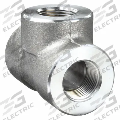 APPROVED VENDOR Metal Pipe Tee: 3/8 in x 3/8 in x 3/8 in, Steel - Threaded High-Pressure Pipe Fittings