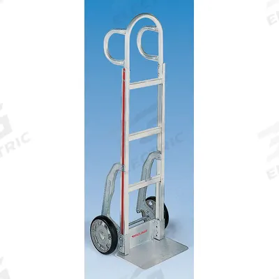 MAGLINER General Purpose Hand Truck: 500 lb, Dual-Loop, Silver, Aluminum, Tread on Core - Corrosion-Resistant Hand Trucks
