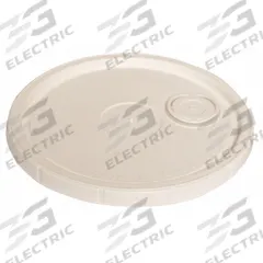 APPROVED VENDOR Pail Lid: Gasketed/Spout/Tear Tab, 9 5/8 in Overall Dia, White, Plastic (MPN 34A245). Key specifications — Brand: APPROVED VENDOR; Compatible Grainger Part Number: 34A231; Material: Plastic.