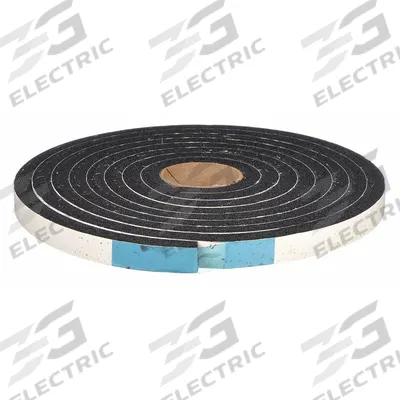 APPROVED VENDOR Weather Seal: Flat, Self-Adhesive Mounting, Std, Sponge, 10 ft Overall Lg - Solid Rectangular Foam Rubber Seals