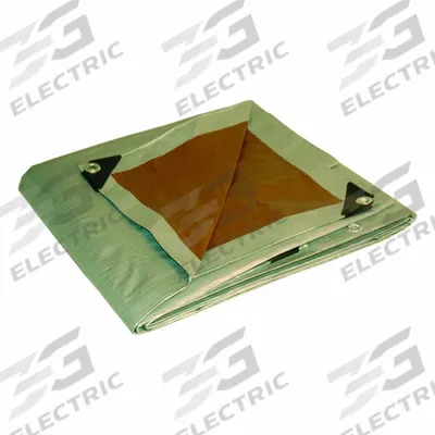 APPROVED VENDOR Tarp: 12 ft Lg, 10 ft Wd, Std Duty, 10 mil, Polyethylene, Brown/Silver - General Purpose Polyethylene Tarps