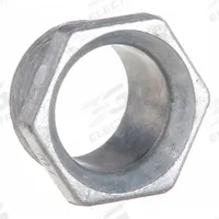 RACO Threaded Chase Nipple: 3/4 in Trade Size, Zinc, 23/32 in Overall Lg, Chase Nipple, Plain Zinc (MPN 1663). Key specifications — Standards: UL Listed; Brand: RACO; Finish: Plain; Item: Chase Nipple.