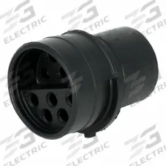 SURE-SEAL Circular Connector: SS-10, Plug, 5 Male / 5 Female, 15 A, 18 to 14 AWG Wire Size, IP67 (MPN 120-1869-000). Key specifications — Wire Size: 18 to 14 AWG; Includes Contacts: Contacts Not Included; Contact Type: Crimp; Brand: SURE-SEAL CONNECTIONS; IP Rating: IP67; Series: Sure-Seal; Contact Gender: Male; Voltage Rating: 400V AC.