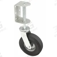 APPROVED VENDOR Side Mount Caster: Swivel, Rubber, 8 in Wheel Dia., 2 1/2 in Wheel Wd, Steel, Silver (MPN 22W969). Key specifications — Wheel Bearing Type: Ball; Brand: APPROVED VENDOR.