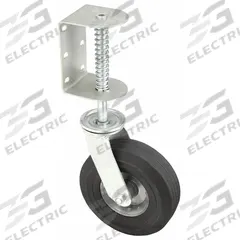 APPROVED VENDOR Side Mount Caster: Swivel, Rubber, 8 in Wheel Dia., 2 1/2 in Wheel Wd, Steel, Silver (MPN 22W969). Key specifications — Wheel Bearing Type: Ball; Brand: APPROVED VENDOR.