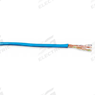 GENSPEED Category Cable: 1,000 ft Cable Lg, 23 AWG, Plenum, Blue, PVC, Std, 7131100 - Category 6 Cable