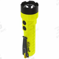 NIGHTSTICK Intrinsically Safe Laser and Flashlight: 210 lm, 16 hr Run Time at Max Brightness (MPN XPP-5422GXL). Key specifications — Brand: NIGHTSTICK; Battery Requirements - Broad: Requires 3 AA.