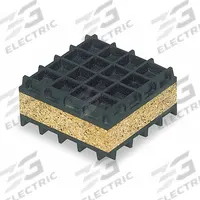 MASON Vibration Isolator Pad: Neoprene, Waffle Pad Top, 18 in Lg, 18 in Wd, 1 in Ht, Cork (MPN 5C025). Key specifications — Isolator Material: Neoprene; Brand: MASON.