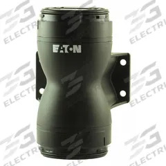 EATON Mounting Base: Tower Light Base, For SL7, 3 5/16 in Overall Ht, 3 3/4 in Overall Dia (MPN SL7-CB-D-GR1). Key specifications — Brand: EATON; Compatible with Series: SL7; Connection Type: Spring-Loaded Terminal; Housing Color: Black; IP Rating: IP66; Mounting Location: Threaded Mount; Manufacturer Part Number: SL7-CB-D-GR1; Includes: External Fixing Holes.