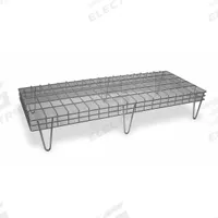 APPROVED VENDOR Low Profile Dunnage Rack: 10 1/2 in x 60 in x 24 in, Steel, 1,400 lb Load Capacity (MPN 2HFX8). Key specifications — Finish: Chrome; Color: Silver; Brand: APPROVED VENDOR; Material: Steel.