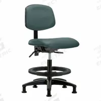 Ergonomic Chair: Vinyl, Armless, Ht Range 21 in to 28 1/4 in, 18 1/2 in Seat Wd, 17 in Seat Dp, Blue (MPN BR-VMBCH-RG-T0-A0-BF-RG-8546). Key specifications — Foot Support: Yes; Back Tilt Backward: 13.5°; Back Tilt Forward: 10.5°; Base Material: Nylon; Brand: APPROVED VENDOR; Product Type: Ergonomic Chair; ESD-Safe: Not ESD Safe.