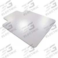 FLOORTEX Chair Mat: Traditional Lip, 0.085 in Thick, 47 in Overall Lg, 35 in Overall Wd, Clear (MPN FC118923LR). Key specifications — Brand: FLOORTEX; Material: Polycarbonate.