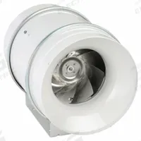 In-Line Duct Fan: 1,050 cfm Max., 12 in Duct, 115 W, 120V AC, 1 Ph, IP44, Steel (MPN TD-315). Key specifications — Includes: Mounting Bracket; Brand: SOLER & PALAU; Speed Controllable: Yes; High-Efficiency Motor: No; Nameplate Voltage: 120V AC; Number of Speeds: 2; Airflow @ 0.000 in SP - Range: 750 to 1,500 cfm; High-Efficiency Motor_Broad: Standard-Efficiency Motor.