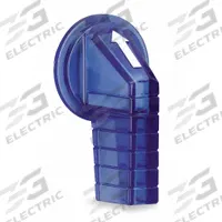 SCHNEIDER ELECTRIC Selector Switch Knob: 30 mm Compatible Switch Size, Extended Lever, Blue (MPN 9001L24). Key specifications — Compatible Product Type: Selector Switches; Compatible with Series: 9001SK; Brand: SCHNEIDER; Manufacturer Part Number: 9001L24; Compatible Switch Size: 30 mm.
