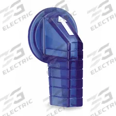 SCHNEIDER ELECTRIC Selector Switch Knob: 30 mm Compatible Switch Size, Extended Lever, Blue (MPN 9001L24). Key specifications — Compatible Product Type: Selector Switches; Compatible with Series: 9001SK; Brand: SCHNEIDER; Manufacturer Part Number: 9001L24; Compatible Switch Size: 30 mm.