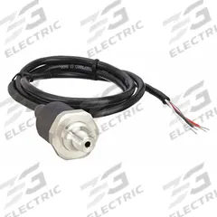 Pressure Transmitter: -15 psi to 30 psi, 4 to 20mA DC, Cable & Wire Leads, 1/8 in Male NPT, IP67 /4X (MPN G17M0142F2VAC/30#). Key specifications — Accuracy: ±0.5%; NEMA Rating: 4X; Burst Pressure: 10x Range; Calibration Certificate Included: No NIST-Traceable Calibration Certificate Included; IP Rating: IP67; Housing Material: Nylon; Output: 4 to 20mA DC; Overpressure: 2x Range.