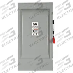 SIEMENS Safety Switch: Non-Fusible, 200 A, Three Phase, 600V AC, Galvanized Steel, Indoor (MPN HNF364J). Key specifications — attr867131: SIEMENS.
