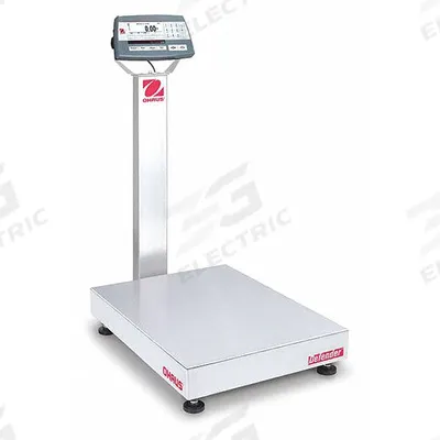 OHAUS Industrial Bench Scale: 18 in x 24 in, Not IP Rated, Column-Mounted - Bench Scales with Column-Mounted Indicator