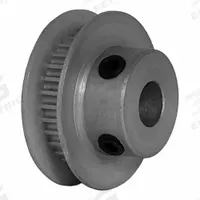 DAYTON Timing Pulley: Modified Curvilinear, Fixed, For GT Timing Belt Section, For 3 mm Belt Wd (MPN 32-2P03M6FA6). Key specifications — Brand: DAYTON; Finish: Clear Anodized; For Belt Series: Powerhouse®.