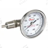 DWYER Dial Thermometer: 50°F to 400°F, ±2%Full Scale Accuracy, 4 in Stem Lg, 3 in Dial Dia (MPN BTLS340121). Key specifications — Accuracy: ±2 % Full Scale; Brand: DWYER.