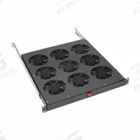 TRIPP LITE Air Distribution Fan: 864 cfm Airflow @ 0.000 in SP, Air Distribution Fan, 120V AC, Rack (MPN SRFANTRAY9). Key specifications — Brand: TRIPP LITE; Voltage: 120V AC; Mounting Location: Rack.