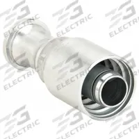 AEROQUIP Hydraulic Crimp Fitting: Steel x Steel, Straight, -20 For Hose Dash Size, Male x Genderless (MPN 4S16FL20). Key specifications — Fitting Gender: Male x Genderless; Fitting Connection Type: Flange x Crimp; For Hose Dash Size: -20; Brand: AEROQUIP.