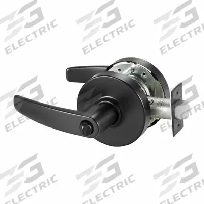 SARGENT Door Lockset: Office Lever Locksets, Black