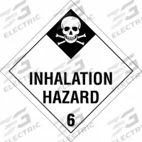BRADY DOT Container Placard: Inhalation Hazard, 10 3/4 in x 10 3/4 in, 10 3/4 in Label Ht, Placard (MPN 63431). Key specifications — Brand: BRADY; Message: Inhalation Hazard.