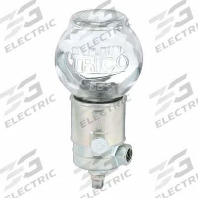 TRICO Constant Level Oiler: Constant Level Oiler, 8 oz Capacity, Glass, 1/4" Thread Size - Vented Constant-Level Oilers