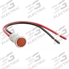 DAYTON Flush Panel Light: 12 mm Panel Mounting Hole Dia, LED, Flush Head (MPN 22NY54). Key specifications — Brand: DAYTON; Electrical Connection: 6 in Wire Leads.