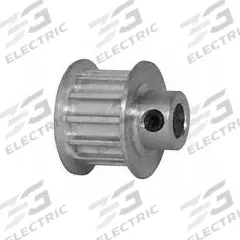 DAYTON Timing Pulley: Curvilinear, Fixed, For HTD Timing Belt Section, For 9 mm Belt Wd, 12 Teeth (MPN 12-5M09-6FA4). Key specifications — Brand: DAYTON; Finish: Clear Anodized; For Belt Series: Powerhouse®.