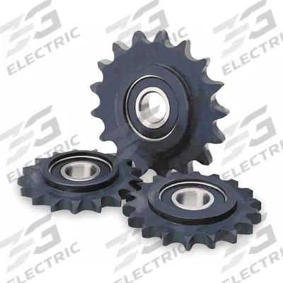 FENNER DRIVES Composite Idler Sprocket with Bearing: For 60 Chain Size, Single Strand - Hubless, Ball Bearing Idler Sprockets