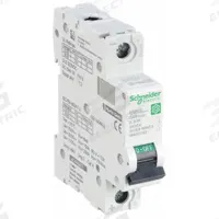 SCHNEIDER IEC Supplementary Protector: 63 A Amps, 250V DC, 5kA at 250V DC, Screw Clamp, C60H-DC, D (MPN M9U31163). Key specifications — Brand: SCHNEIDER; Terminal Connection: Screw Clamp; DC Voltage Rating: 250V DC; Max. AIR Rating: 5kA at 250V DC; Series: C60H-DC; AC Voltage Rating: Not Rated; Curve Type: D.