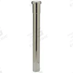 ZURN Extension: Brass, Chrome, Silver, 1 1/4 in Nominal Pipe Size, 12 in Overall Lg, Slip (MPN ZR7176N-12-PC). Key specifications — Finish: Chrome; Includes: Nut; Brand: ZURN; Connection Type: Slip.