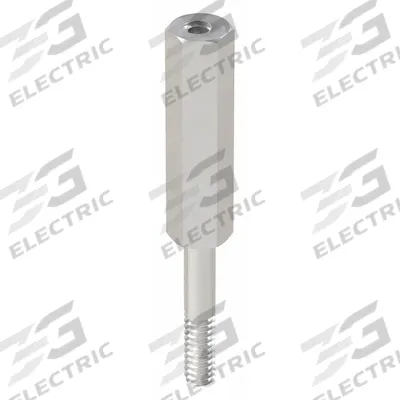 APPROVED VENDOR Standoff: Male x Female, 2 in Lg, Hex, Aluminum, Plain, 1/4 in Hex Wd, Aluminum - Aluminum Male x Female Standoffs